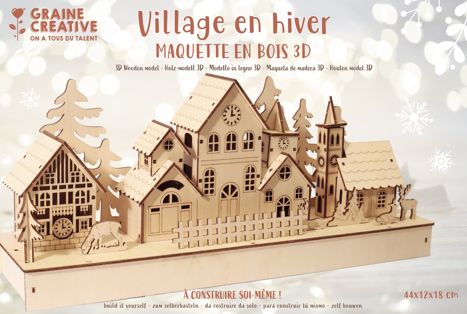Village de noel en papier a imprimer outlet
