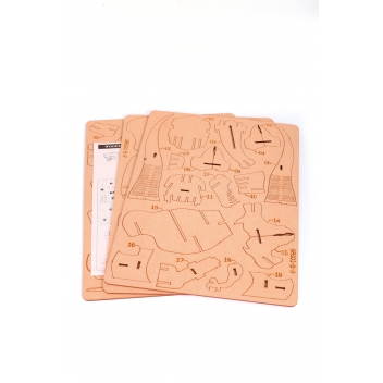 650934 - 3532436509347 - Graine créative - Maquette en Bois pour enfant Dinosaure Diplodocus 38 pièces - 2