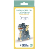 Maquette en carton pré-encollé pour enfant Dragon