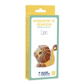 Maquette en carton pré-encollé pour enfant Lion