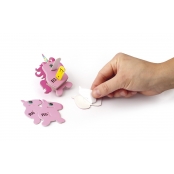 Maquette en carton pré-encollé pour enfant Licorne