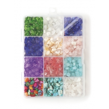 736104 - 3532437361043 - Graine créative - Perles en Pierre 12 Types de Pierre - France - 6