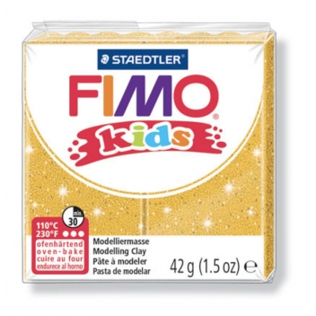 262215 - 4007817805169 - Fimo - Pâte Fimo Kids 42 g Doré pailleté 8030.112 - 4