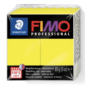 263102 - 4007817800096 - Fimo - Pâte Fimo 85 g Professional Jaune citron 8004.1 - 3