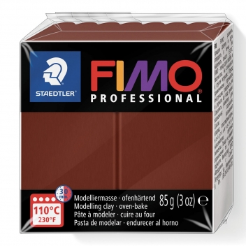 263121 - 4007817800287 - Fimo - Pâte Fimo 85 g Professional Chocolat 8004.77 - 3