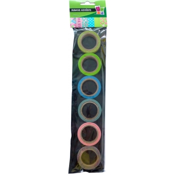 470036 - 3532434700364 - Graine créative - Masking tape 1,5 cm 6 rubans Printemps
