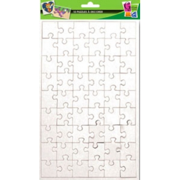 660106 - 3532436601065 - Graine créative - Puzzles de 54 pièces à décorer 24x16 cm 10 pièces