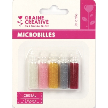 269020 - 3471052690209 - Graine créative - Microbilles Cristal 5 flacons - 2