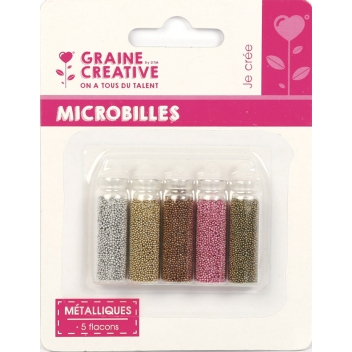 269023 - 3471052690230 - Graine créative - Microbilles Métallique 5 flacons