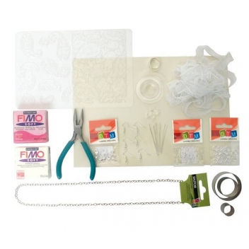 815002 - 3471058150028 - Graine créative - Kit cadeau Parure de bijoux poétique (Fimo)