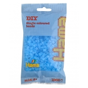 1 000 perles standard MIDI (Ø5 mm) Bleu clair transparent