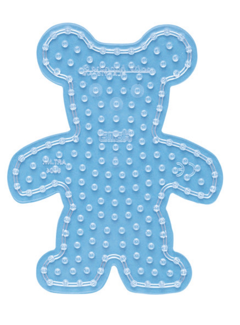 Plaque transp. Nounours pour grosses perles O10 mm MAXI