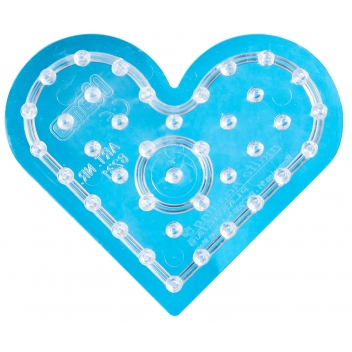8231 - 28178082314 - Hama - Plaque transp. Petit Coeur pour grosses perles Ø10 mm (MAXI)
