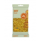 1 000 perles standard MIDI (Ø5 mm) BIO jaune clair