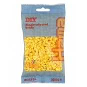 1 000 perles standard MIDI (Ø5 mm) jaune clair