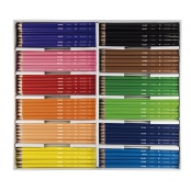 Crayons 12 couleurs triangulaires 288 pièces