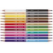 Crayons bicolores triangulaires 12 pièces