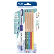 Pinceau rechargeable Water Brush + 5 crayons aquarellables