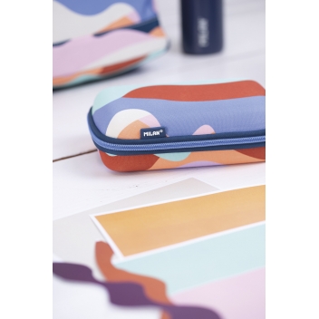 Trousse ovale semi-rigide série The Fun, multicolore • MILAN