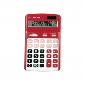 Calculatrice rouge 12 chiffres