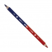 Crayons bicolores bleu rouge MAXI triangulaires 12 pièces