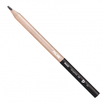 71260606 - 8411574095279 - Milan - Crayons graphite 6B MAXI triangulaires 6 pièces