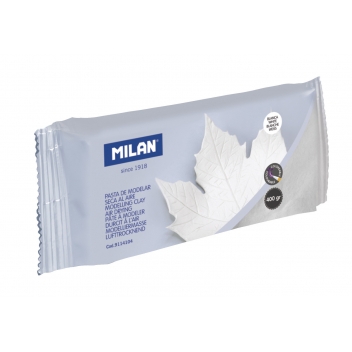 9114104 - 8411574056607 - Milan - Pâte à modeler blanche 400 g (durcit à l\'air) - 6