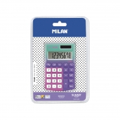 Calculatrice 8 chiffres Pocket Sunset lilas - rose
