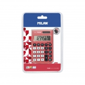 Calculatrice Pocket rouge 8 chiffres avec étui