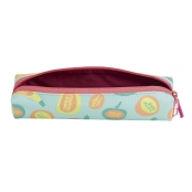 Petite trousse ronde série spéciale Frutikis vert et orange