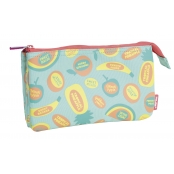 Trousse 5 compartiments série spéciale Frutikis vert et orange