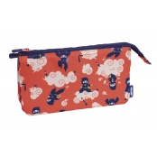 Trousse 5 compartiments série spéciale Ninjutsu Rouge
