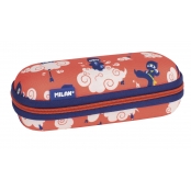 Trousse ovale semi-rigide série spéciale Ninjutsu Rouge