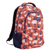 Sac à dos scolaire 2 fermetures éclair (21 l) série spéciale Ninjutsu Rouge