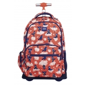 Sac à dos à roulettes 6 fermetures éclair (25 l) série spéciale Ninjutsu Rouge
