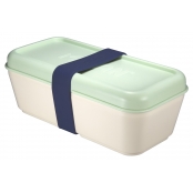 Boite repas rectangulaire 0,75 l Couvercle vert
