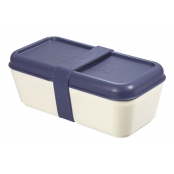 Boite repas rectangulaire 0,75 l Couvercle bleu marine