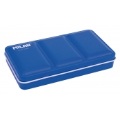 Boite métal aquarelles demi-godet 12 couleur