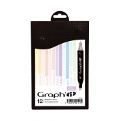 Set 12 Marqueurs à alcool Graph\'it Soft colors