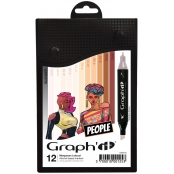 Set 12 Marqueurs à alcool Graph\'it Skin colors