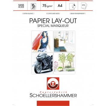 S23083 - 4016443230832 - Schoellershammer - Bloc papier spécial marqueur Manga art paper A4 - 2