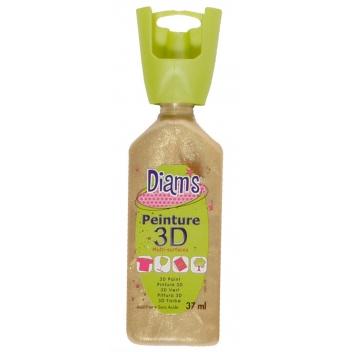 DI40926 - 3700010409264 - Diam's - Peinture Diam's 3D 37 ml Nacré Sable d’Or - 2