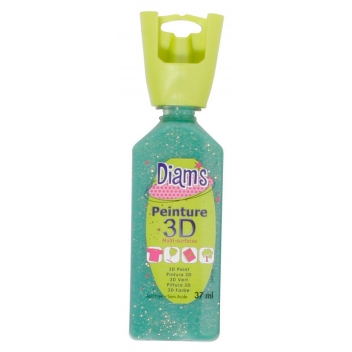 DI40942 - 3700010409424 - Diam's - Peinture Diam's 3D 37 ml Glacé Menthe - 2