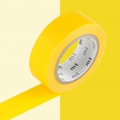 Masking Tape MT 1,5 cm Uni jaune soleil