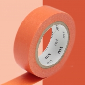 Masking Tape MT 1,5 cm Uni rouge ninjin