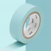 Masking Tape MT 1,5 cm Uni bleu ciel