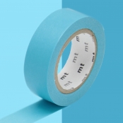 Masking Tape MT 1,5 cm Uni bleu mizu