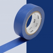 Masking Tape MT 1,5 cm Uni bleu nuit