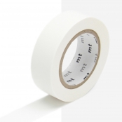 Masking Tape MT 1,5 cm Uni blanc mat