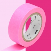 Masking Tape MT 1,5 cm Uni rose fluo